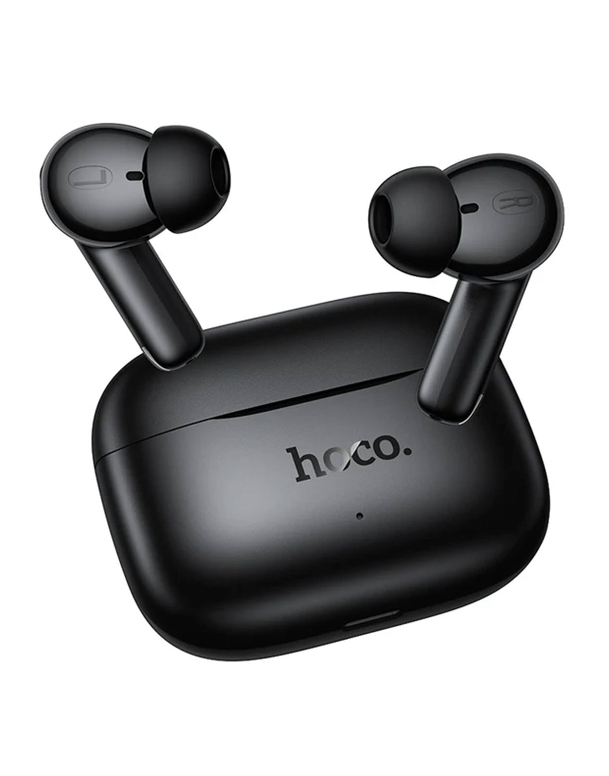 Hoco Semi-In-Ear TWS Earbuds with 7 Hours, Carry Case and Snap Hook (EQ30) - Black