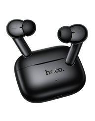 Hoco Semi-In-Ear TWS Earbuds with 7 Hours, Carry Case and Snap Hook (EQ30) - Black