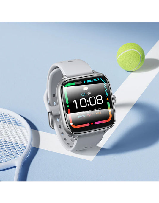 Hoco Smart Sports Watch Calling Feature (Y36) - Silver