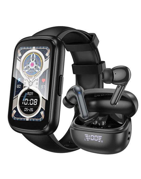Hoco Smart Sports Wrist Band (Y25) + TWS Earbuds (EQ5) (Bundle Deal)