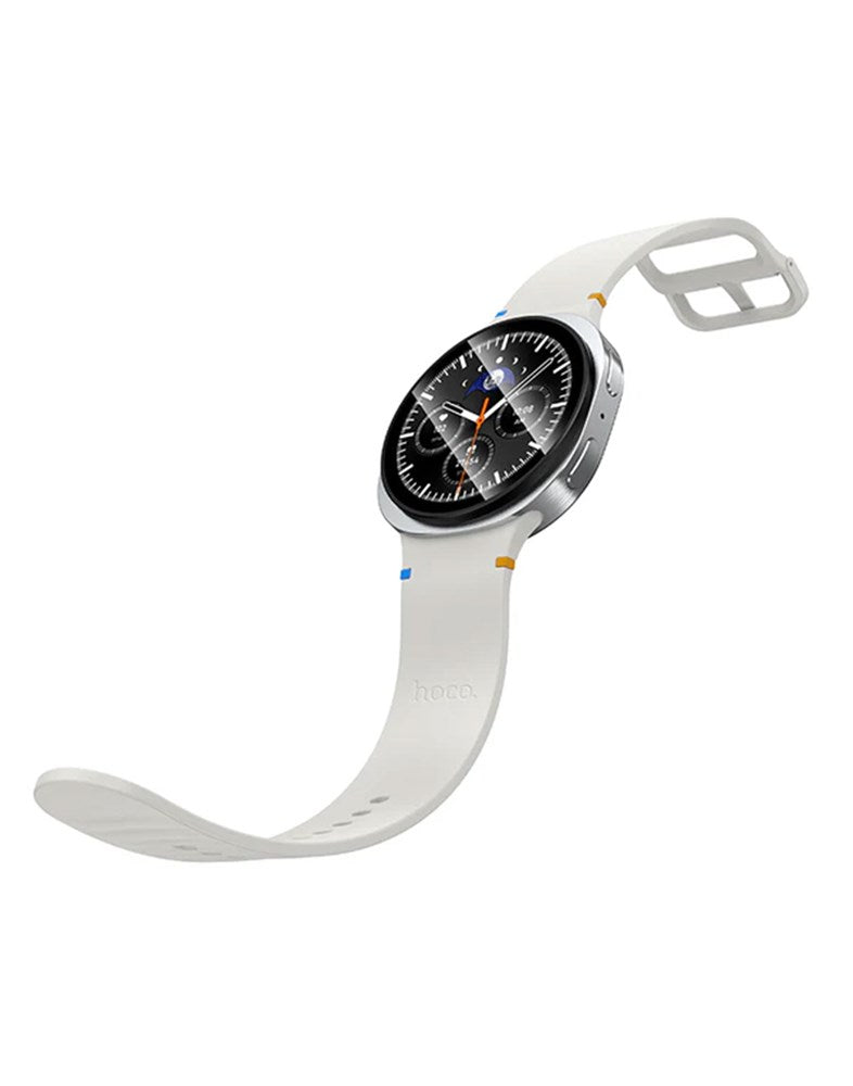 Hoco Smart Watch With Calling Feature Amoled Screen GPS (Y43) - Silver (Brand New)