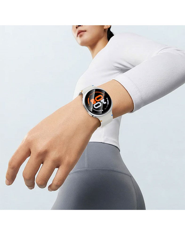 Hoco Smart Watch With Calling Feature Amoled Screen GPS (Y43) - Silver (Brand New)