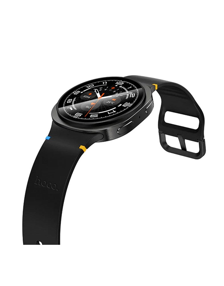 Hoco Smart Watch With Calling Feature Amoled Screen GPS (Y43) - Black (Brand New)
