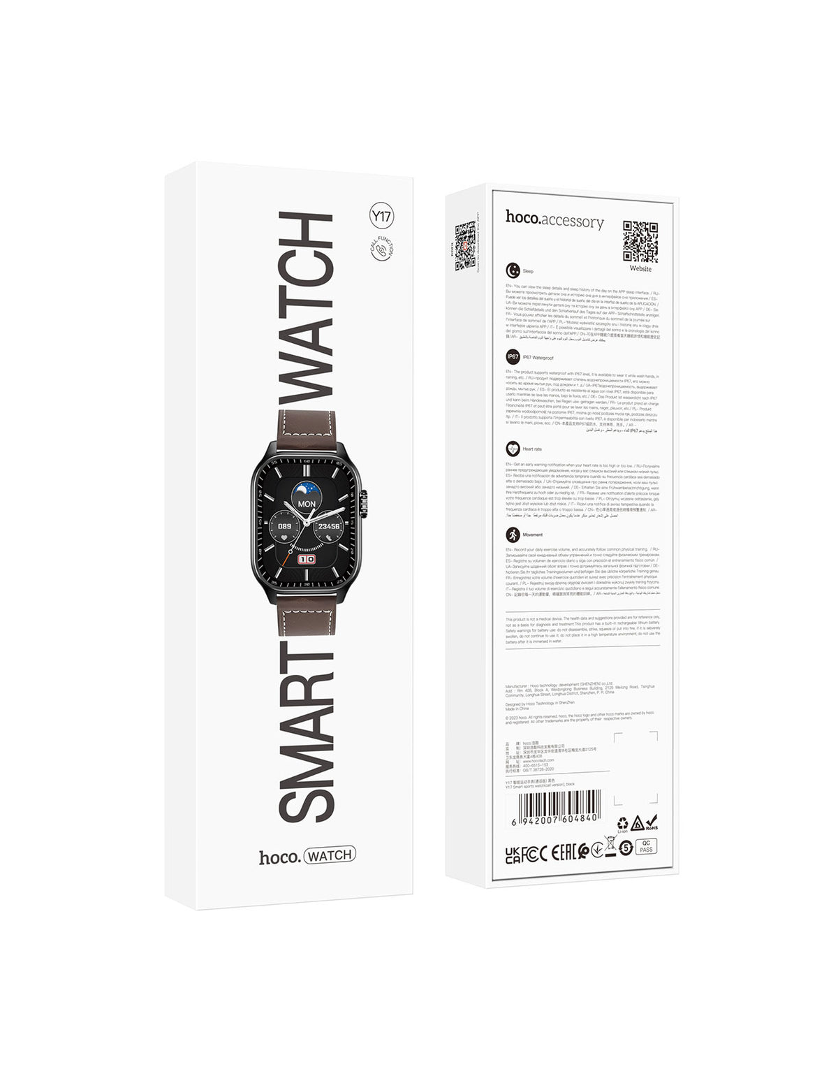 Hoco Smart Watch With Calling Feature (Y17)
