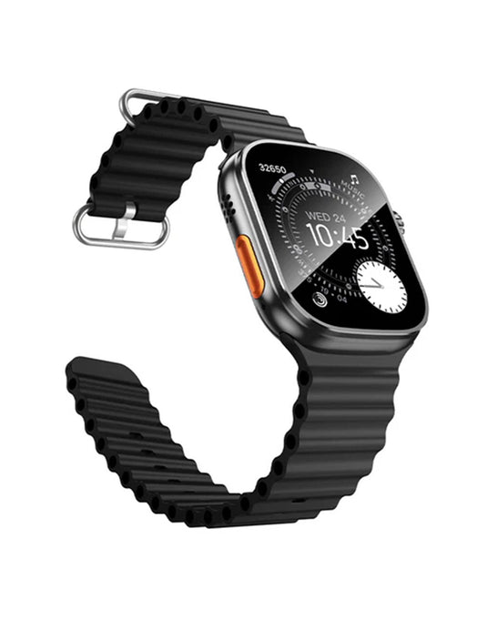 Hoco Smart Watch With Calling Feature (Y42 Ultra) 2 Straps - Black