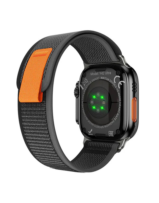 Hoco Smart Watch With Calling Feature (Y42 Ultra) 2 Straps - Black