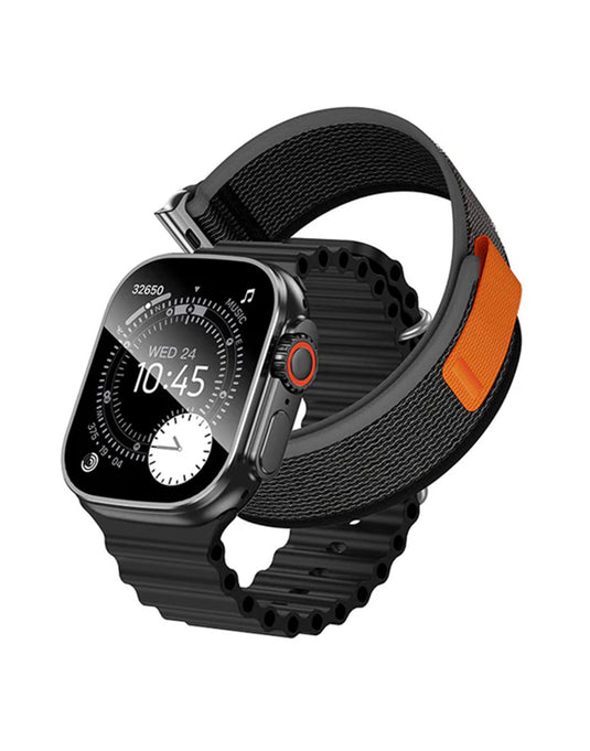Hoco Smart Watch With Calling Feature (Y42 Ultra) 2 Straps - Black