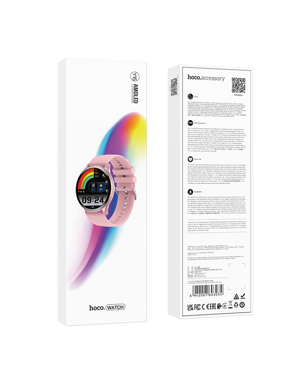 Hoco Smart Watch (Y15) - Rose Gold (Brand New)