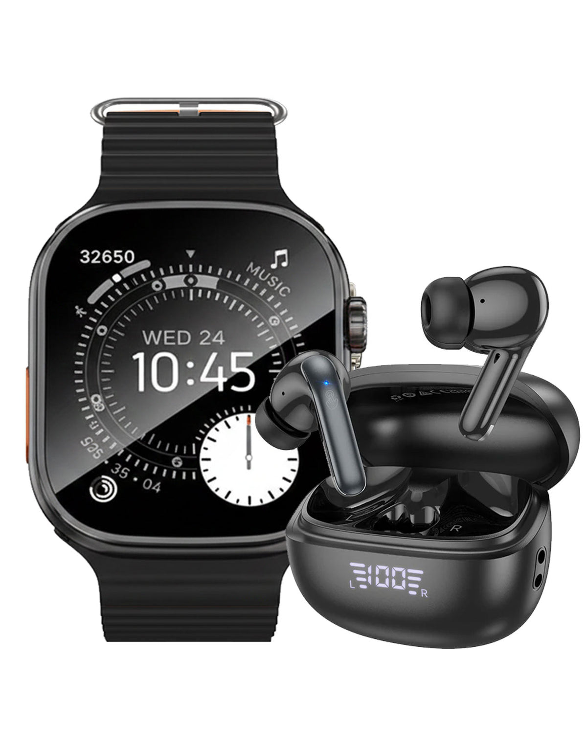 Hoco Smart Watch (Y23 Ultra) + TWS Bluetooth Earbud (EQ5) (Bundle Deal)