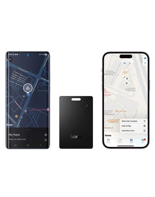 Hoco Smart Wireless Tracker Card Compatible To Android & Apple (E102) - Black