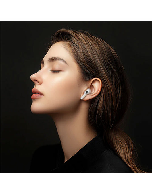 Hoco TWS Bluetooth Earbuds LCD Touch Screen (EW81) - White