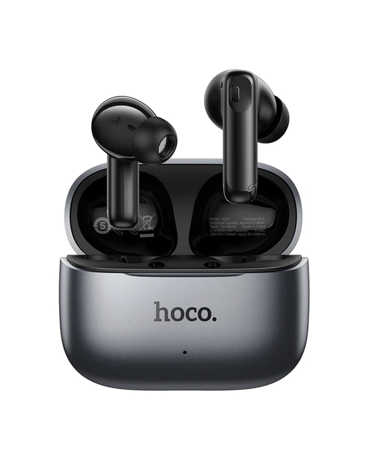 Hoco TWS Earbud With AI Translation, ANC+ENC Noise Cancellation, Hoco Music App (EQ27) - Black