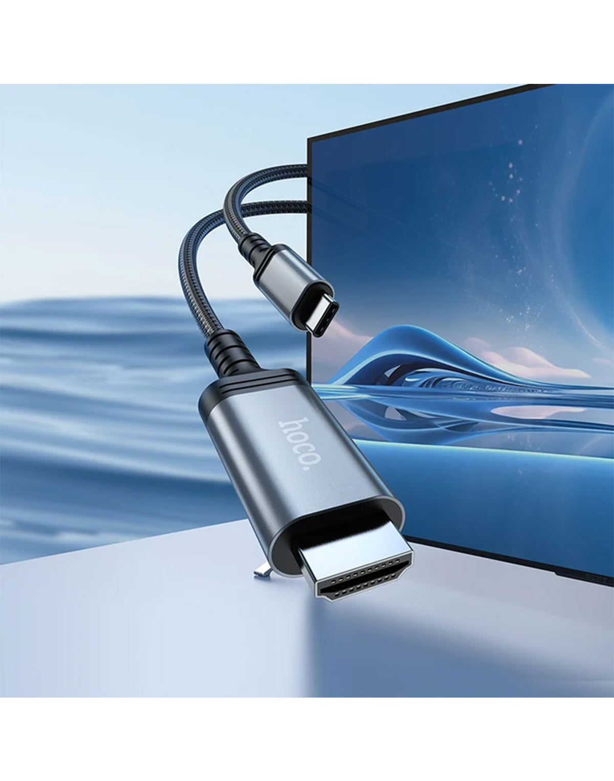 Hoco USB C to 4K HDMI Cable 1.8 Meter (UA43) - Black