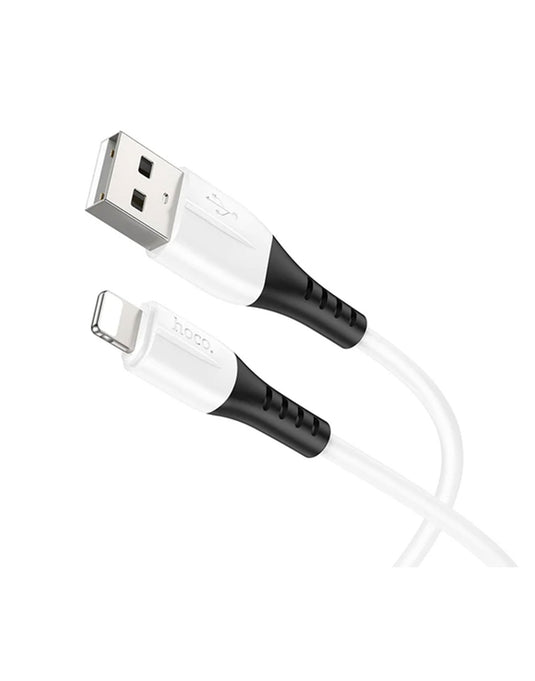 Hoco Ultra Soft Silicon Lightning Cable (X82) - White