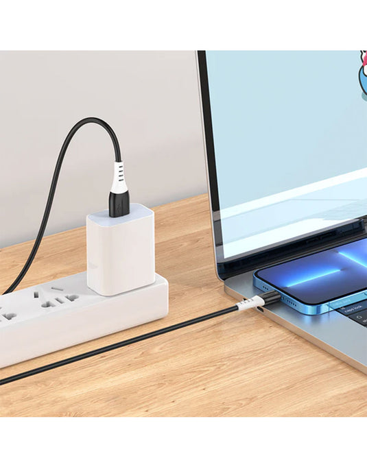 Hoco Ultra Soft Silicon Lightning Cable (X82) - White