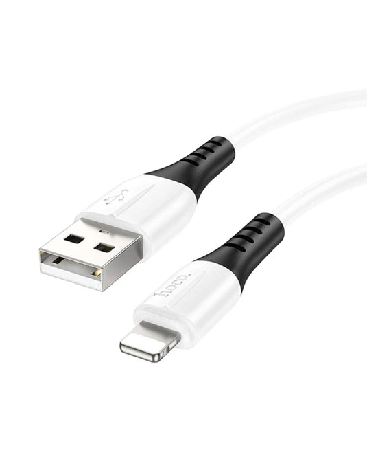 Hoco Ultra Soft Silicon Lightning Cable (X82) - White