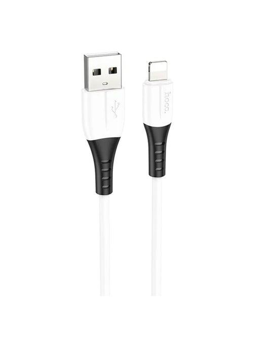 Hoco Ultra Soft Silicon Lightning Cable (X82) - White