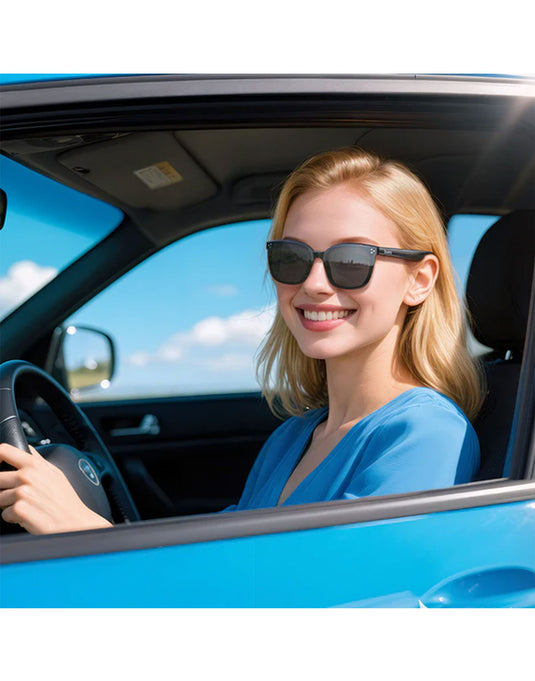Hoco Wireless Air Conduction Audio Sunglasses with Music Playback, 6 Hours Playtime (DI87)