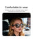 Hoco Wireless Air Conduction Audio Sunglasses with Music Playback, 6 Hours Playtime (DI87 Max) - Black