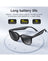 Hoco Wireless Air Conduction Audio Sunglasses with Music Playback, 6 Hours Playtime (DI87 Max) - Black