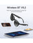 Hoco Wireless Air Conduction Audio Sunglasses with Music Playback, 6 Hours Playtime (DI87 Max) - Black