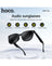 Hoco Wireless Air Conduction Audio Sunglasses with Music Playback, 6 Hours Playtime (DI87 Max) - Black