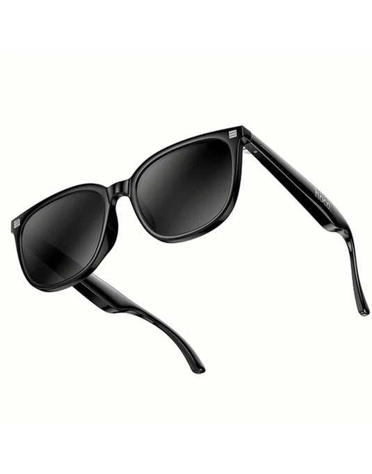 Hoco Wireless Air Conduction Audio Sunglasses with Music Playback, 6 Hours Playtime (DI87 Max) - Black