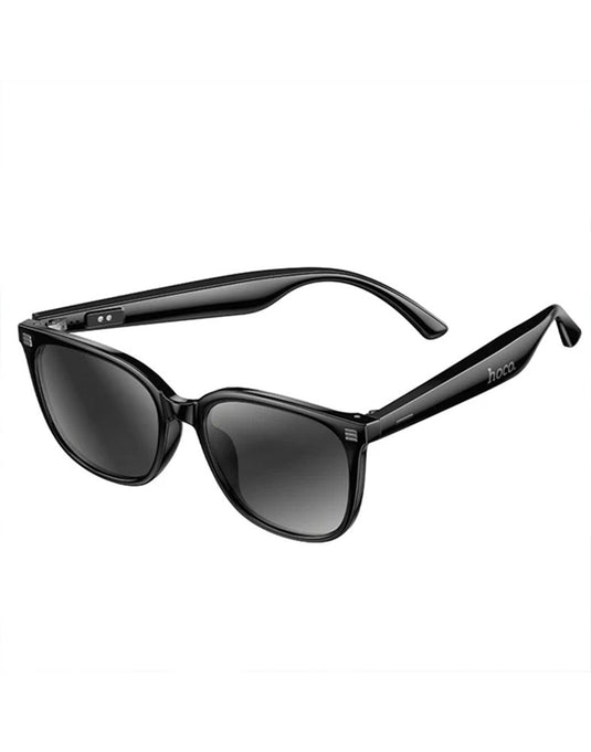 Hoco Wireless Air Conduction Audio Sunglasses with Music Playback, 6 Hours Playtime (DI87 Max) - Black