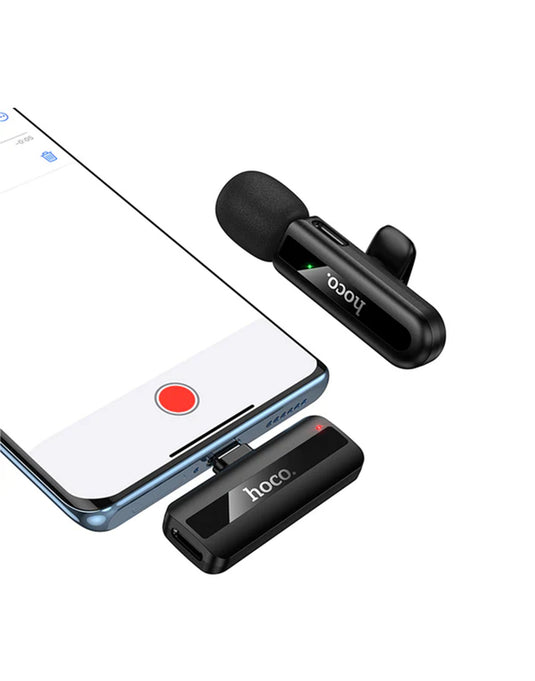 Hoco Wireless Digital Microphone w/ USB-C Connector, DSP Digital Noise Reduction (L20-C)
