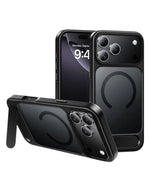 Hoco iPhone 17 Mag Safe Case – Semi-Transparent, Anti-Fingerprint with Hidden Kickstand (AS12)