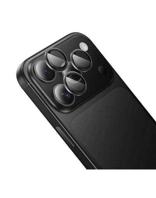 Hoco iPhone 17 Pro Max Ultra HD Camera CSG Anti Glare Lens Protector with Metallic Ring (V14)
