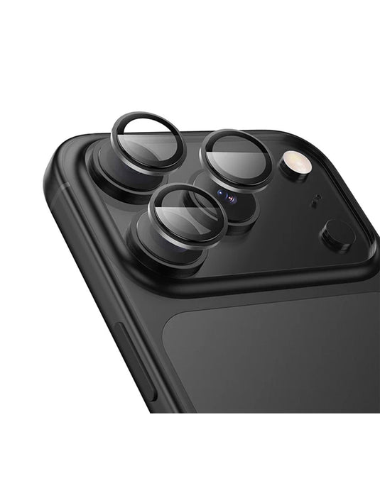 Hoco iPhone 17 Pro Max Ultra HD Camera CSG Anti Glare Lens Protector with Metallic Ring (V14)