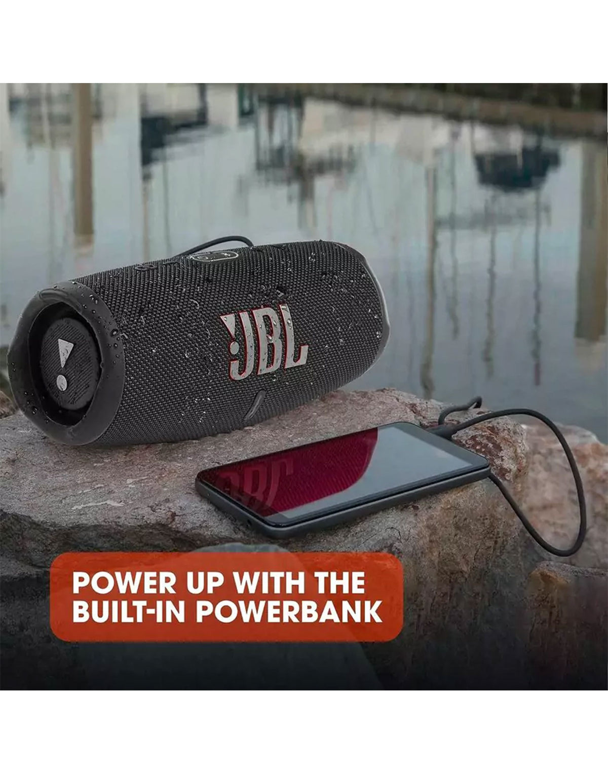 JBL Charge 5 Speaker With Powerbank - Black