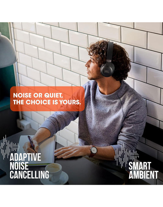 JBL Live 660 Active Noise Cancellation Wireless On-Ear Headphones - Black (As New-Reconditioned)