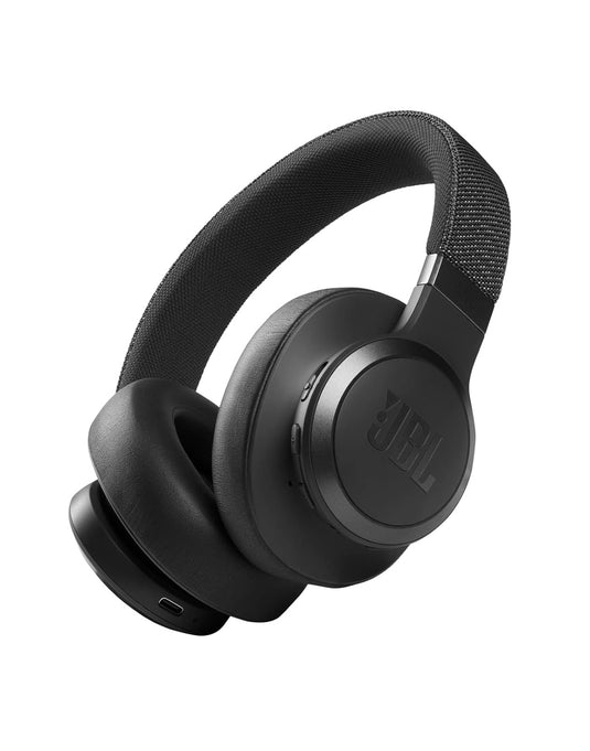 JBL Live 660 Active Noise Cancellation Wireless On-Ear Headphones - Black