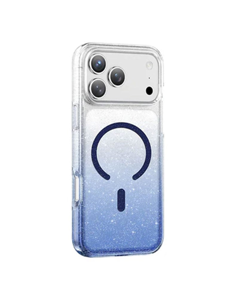 Keephone Lillian Premium Dazzling Glitter Clear Case For Apple iPhone 17 & 18 Pro Max MagSafe Compatible - Blue