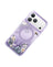 Keephone Roseland Premium 3D Crystal Rose Case For Apple iPhone 17 & 18 Pro Max MagSafe Compatible - Purple