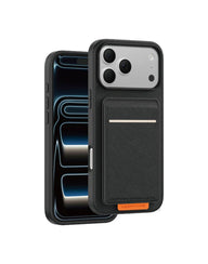 Keephone Suedea Multi-Function Wallet Case For Apple iPhone 17 & 18 Pro Foldable Kickstand | MagSafe Compatible - Black