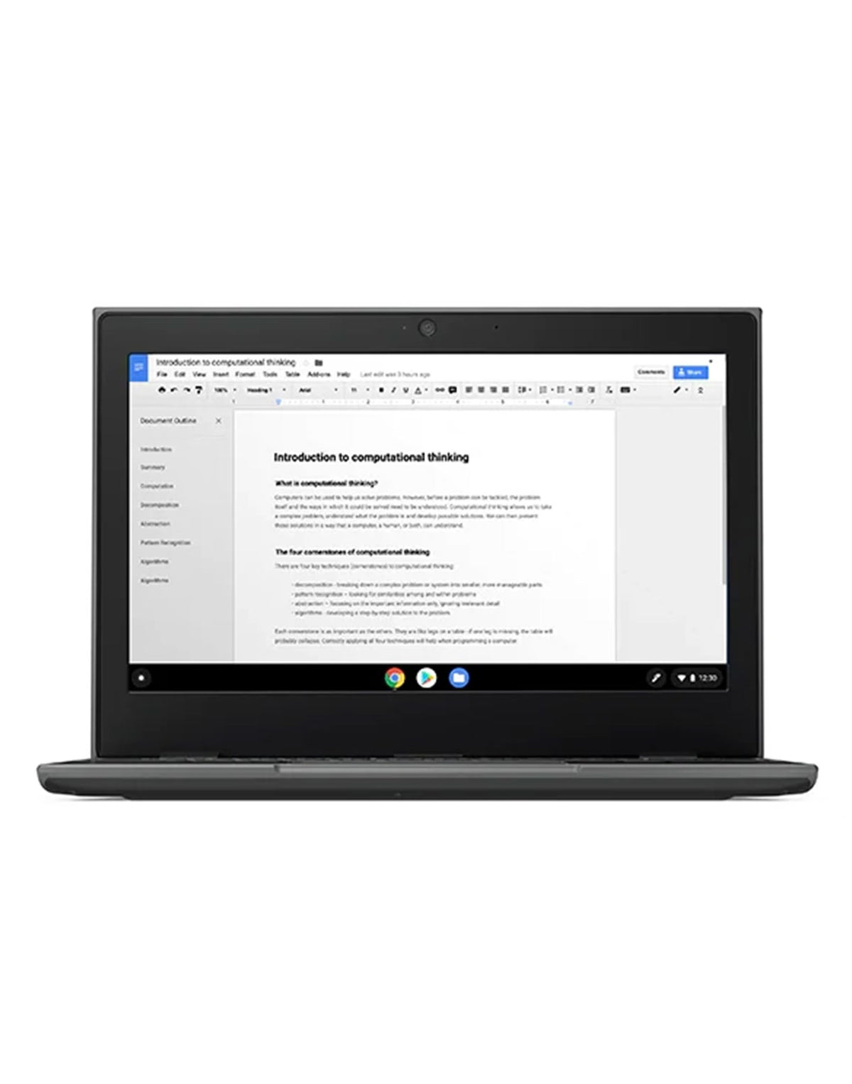 Lenovo Chromebook 100E Gen 2 11.6-inch Intel Celeron N4000 4GB 32GB @1.10GHz