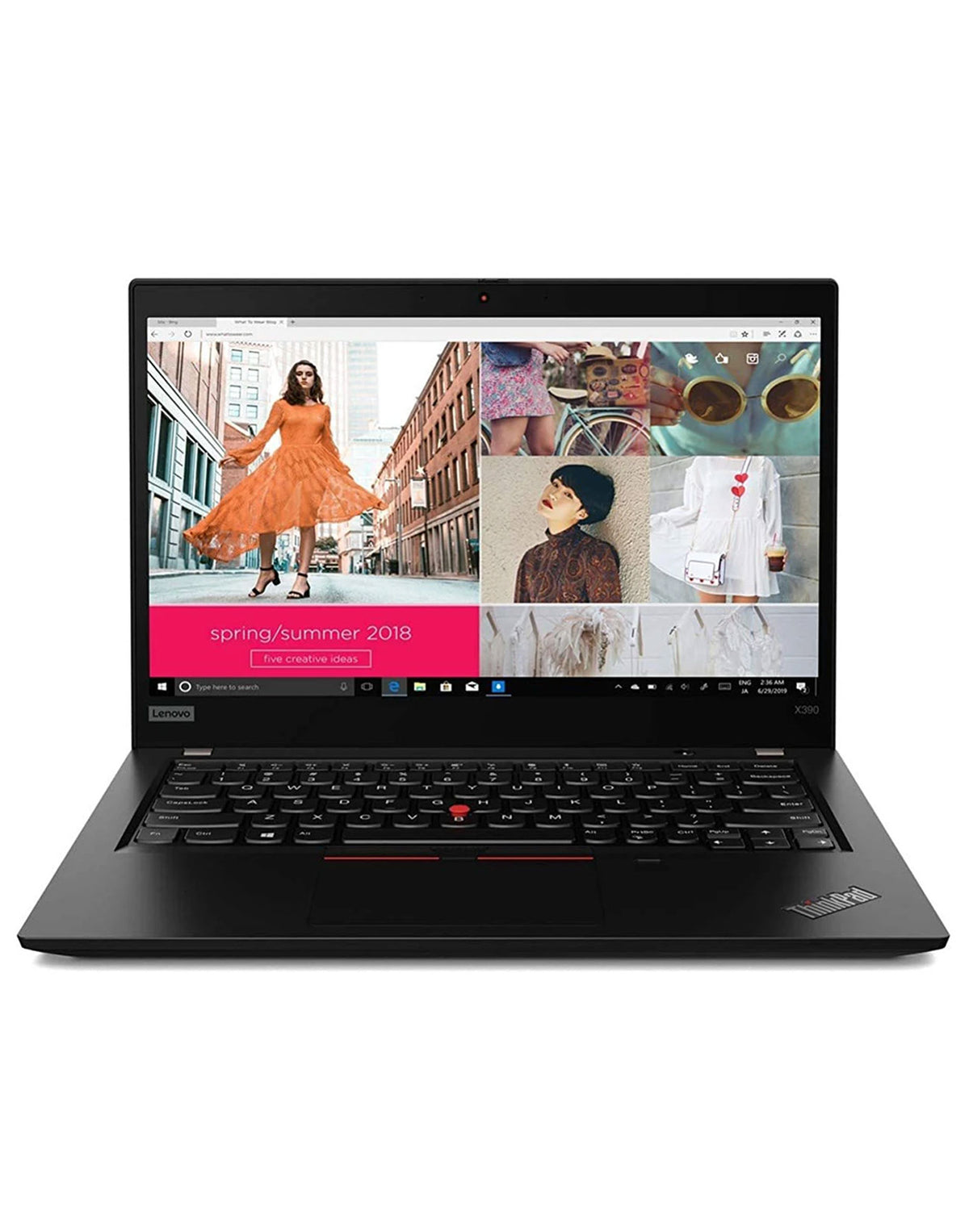 Lenovo Thinkpad X390 13.3-inch i7 10th Gen 8GB 256GB Windows 11 Pro Laptop - Black