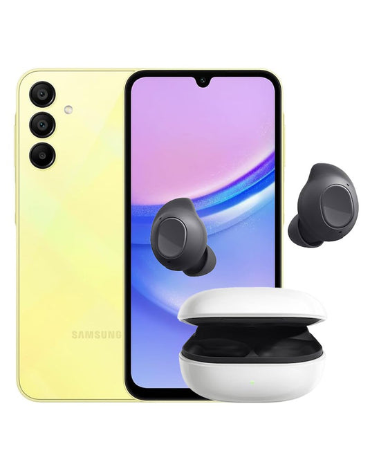 Samsung Galaxy A15 (2024) 4GB 128GB 4G Dual Sim Smart Phone (Brand New) + Samsung Buds FE R400 (Bundle Deal) - TechCrazy