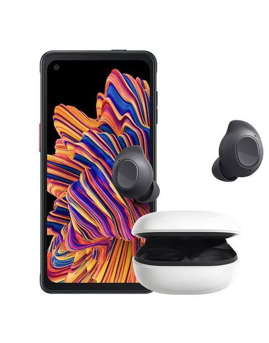 Samsung Galaxy X Cover Pro 64GB 4G - Black (As New Pre-Owned) + Samsung Galaxy Buds FE R400 - Black (Bundle Deal)