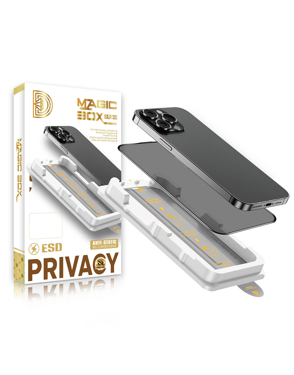 Magic 30X iPhone XR/ 11 High Privacy Tempered Glass