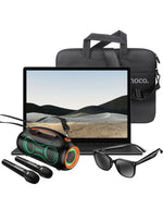 Microsoft Surface Laptop 4 13.5-inch i7 11th Gen 16GB 256GB @3.00GHz Windows 11 Pro Touch Screen - Matte Black (Good-Refurbished) + Bluetooth Party Speaker (DS67) + Laptop Bag + Sunglasses (DI87 Max) (Bundle Deal)