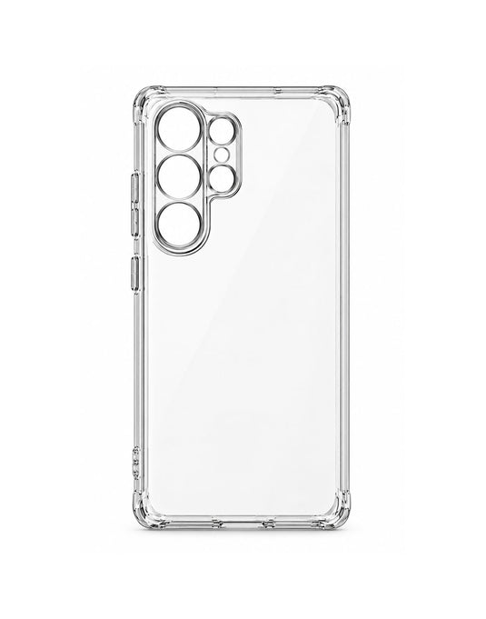Military Grade Silicon TPU Case with Air Cushion for Samsung Galaxy S25 Ultra - Clear