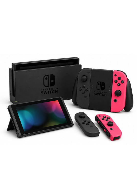 Nintendo Switch Console (2019) 6.2-inch 32GB - Black & Pink
