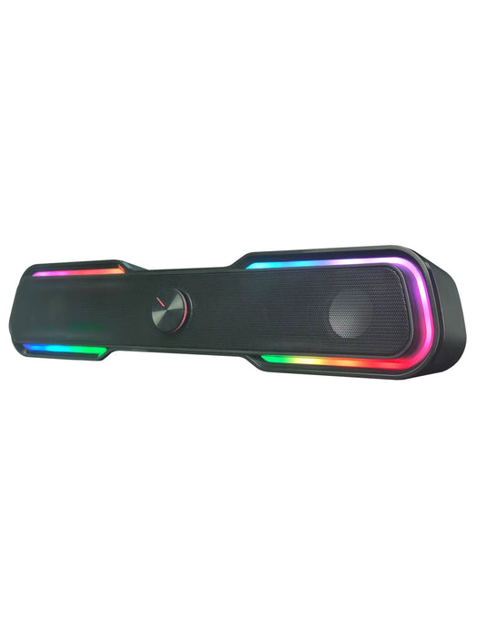 Playmax RGB Gaming Sound Bar Speaker - Black 