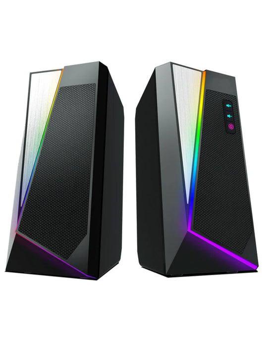 Playmax RGB Gaming Speakers - Black