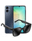 Samsung Galaxy A06 (2024) 4GB 64GB 4G Dual Sim - Black (Brand New) + Hoco Wireless Audio Sunglasses (DI87)