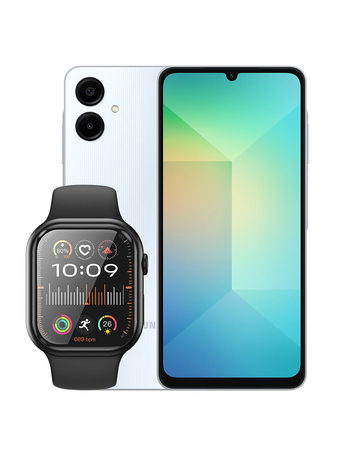 Samsung Galaxy A06 (2024) 4GB 64GB 4G Dual Sim (Brand New) + Hoco Smart Watch (Y23) (Bundle Deal)